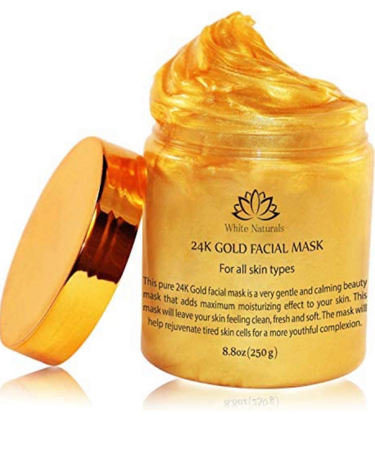 Gold Facial Mask By White Naturals: Anti-Aging 24K Gold Face Mask