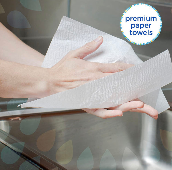 Kleenex Multifold Paper Towels (01890), White, 16 Packs / Case, 150 Tri Fold Paper Towels / Pack, 2,400 Towels / Case