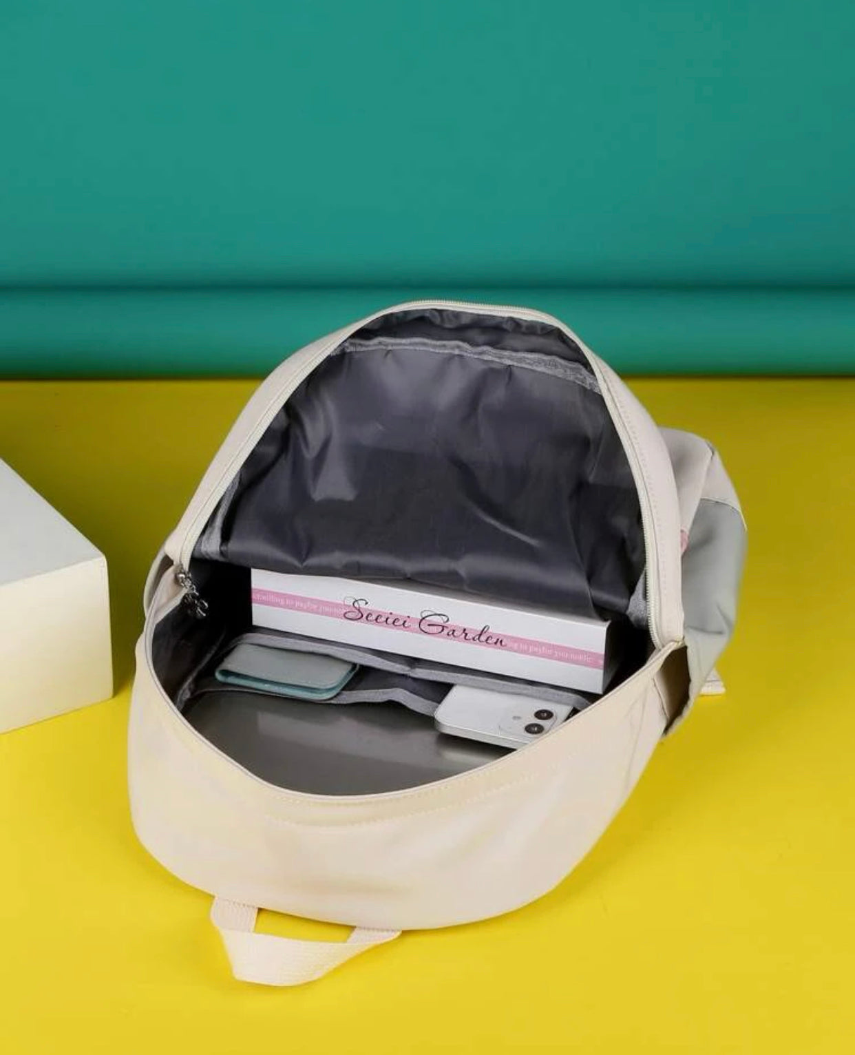 Minimalist colorblock backpack