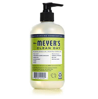 Mrs. Meyer's Hand Soap, Made With Essential Oils, Biodegradable Formula, Lemon Verbena, 12.5 FL. Oz - Pack Of 3