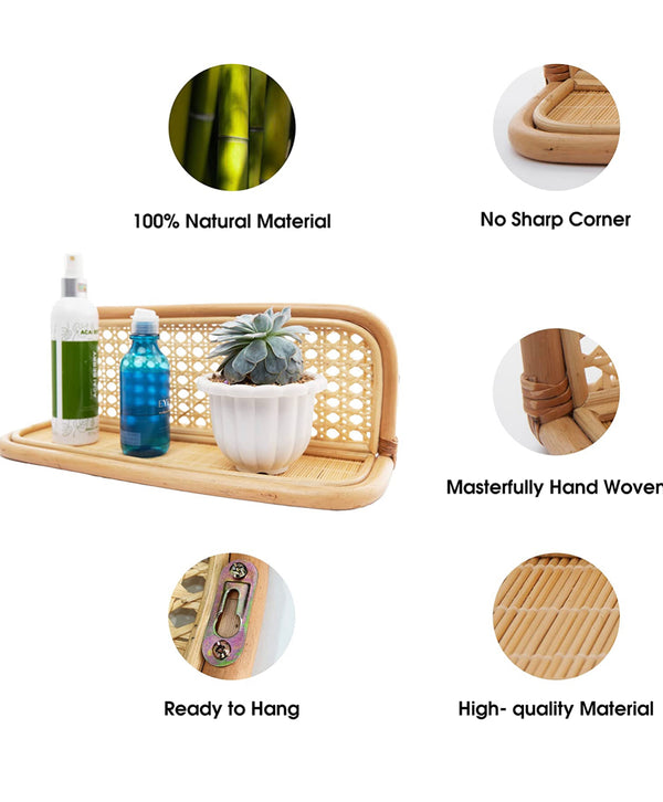 Rattan Wall Shelf