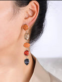 Geometric drop earrings