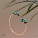 Turquoise decor cuff bangle