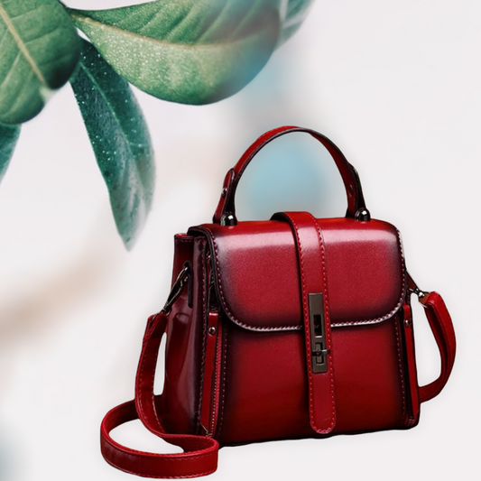 Minimalist flap satchel bag