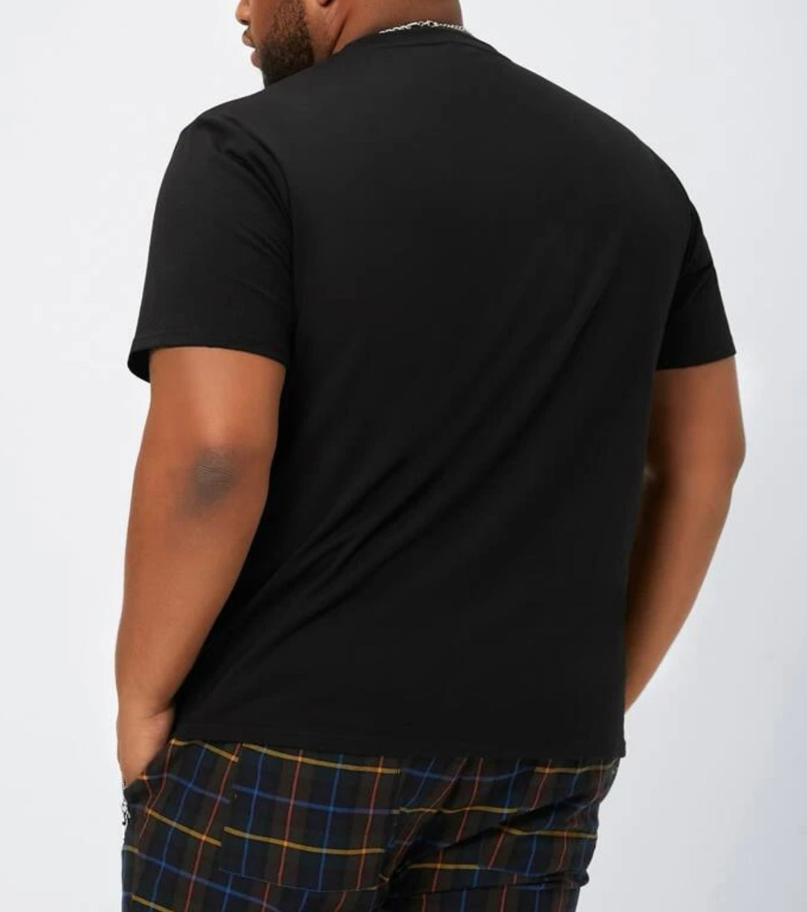 Extended sizes men playing card print tee