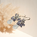 Mystic quartz cluster dangle earrings