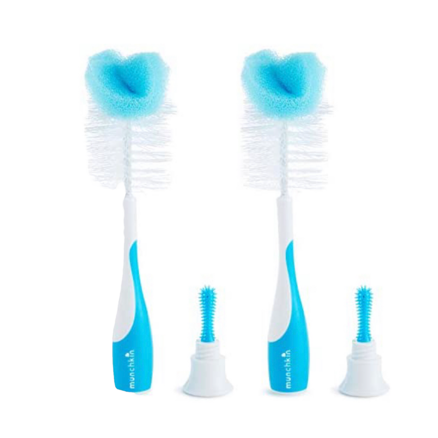 Munchkin Sponge Bottle Brush, Pack of 2, Blue