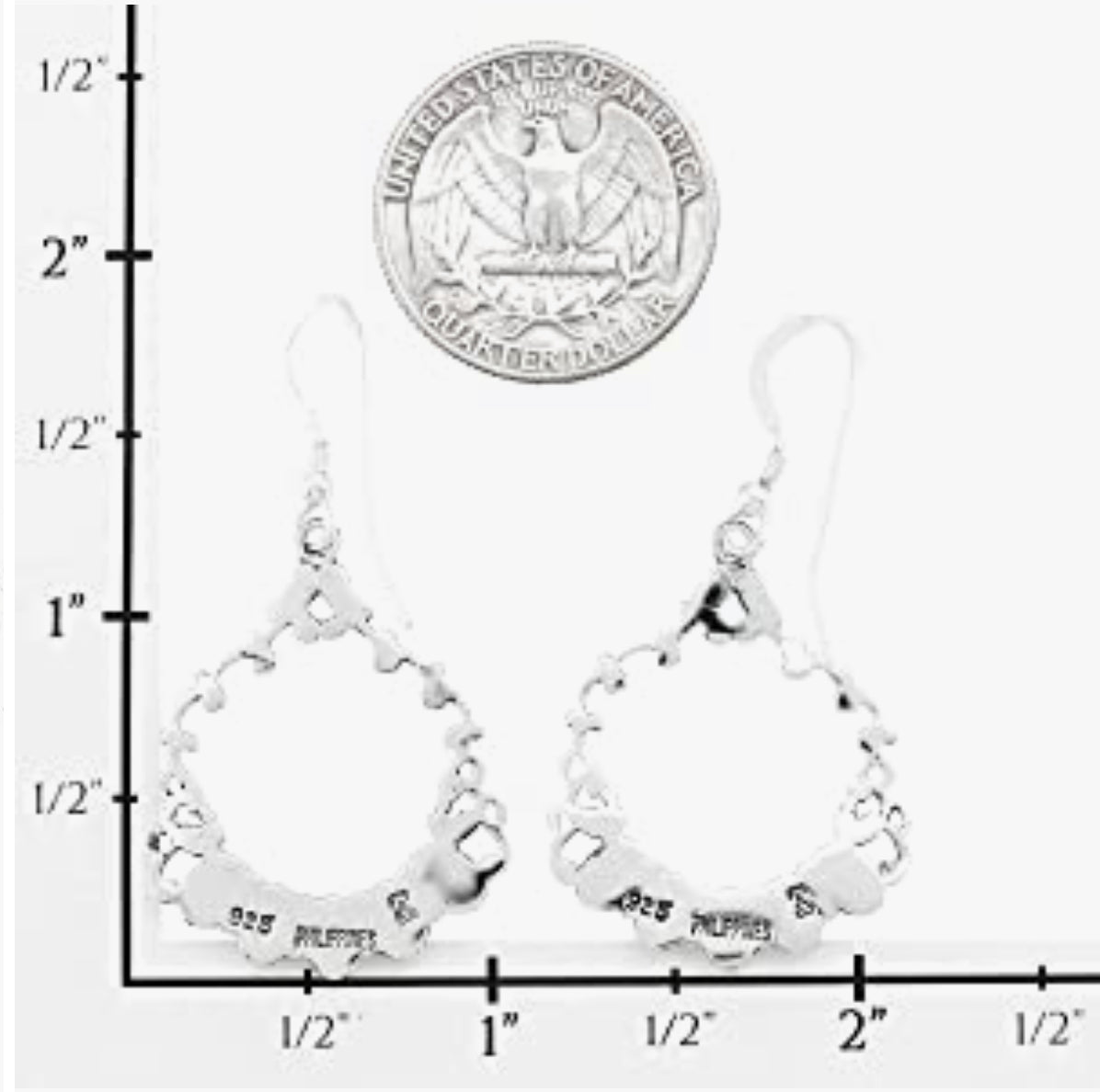 Turquoise Earrings 925 Sterling Silver & Genuine Turquoise