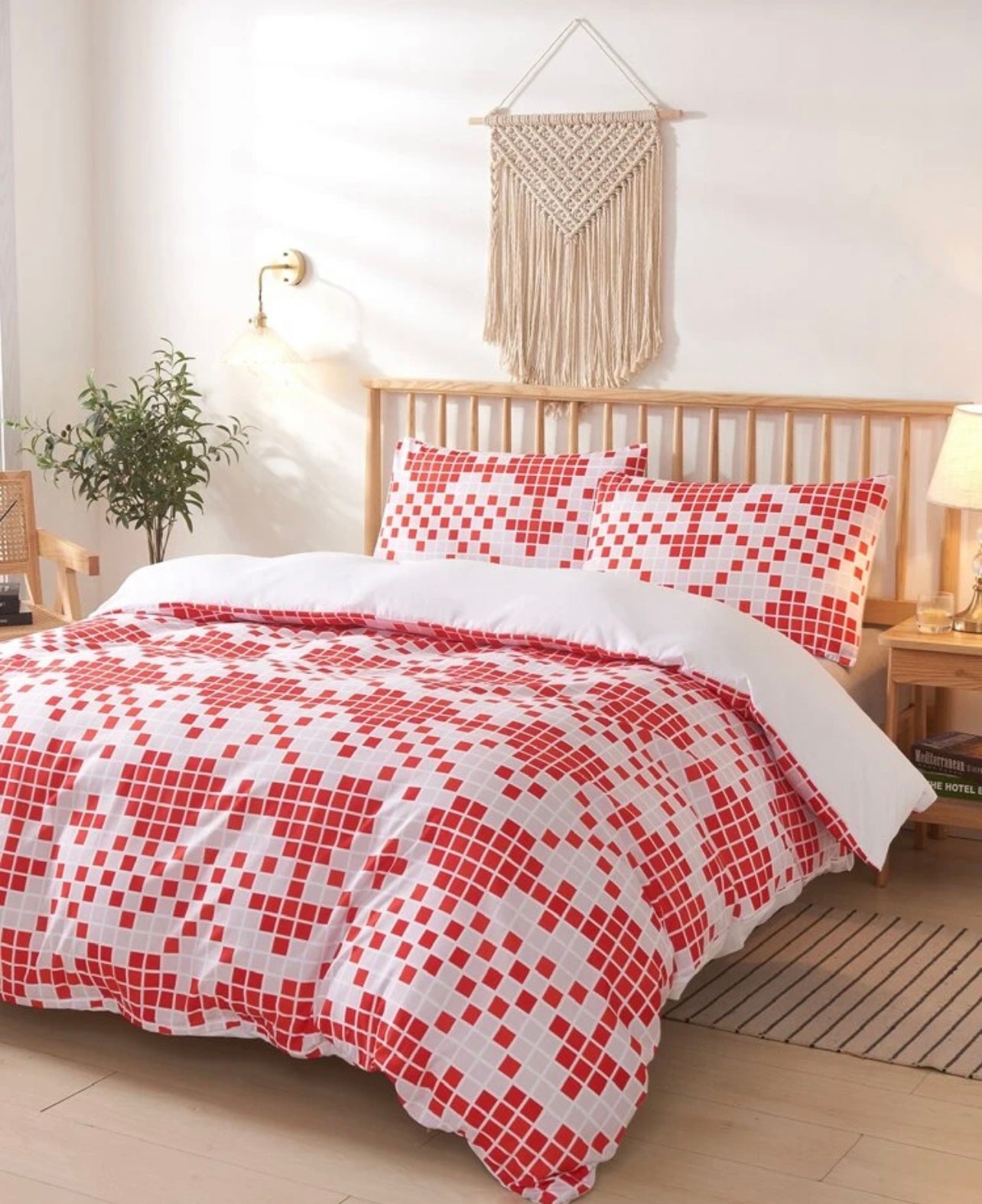 Valentine's Day Heart Print Duvet Cover Set Without Filler