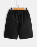 Boys cartoon & letter graphic print shorts