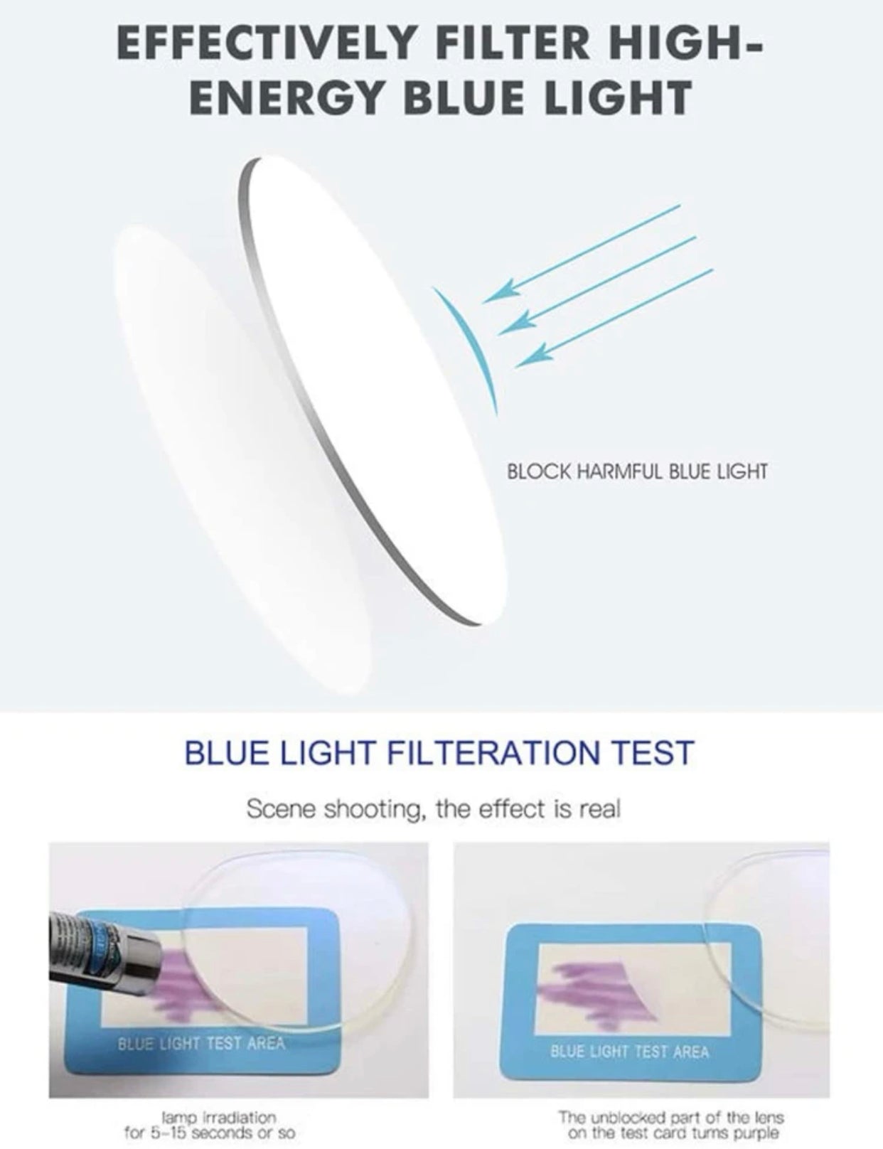 Men’s clear acrylic frame glasses