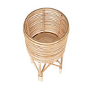 Rattan Indoor Plant Stand, Medium, Natural Planter Brown - Christina’s unique boutique LLC