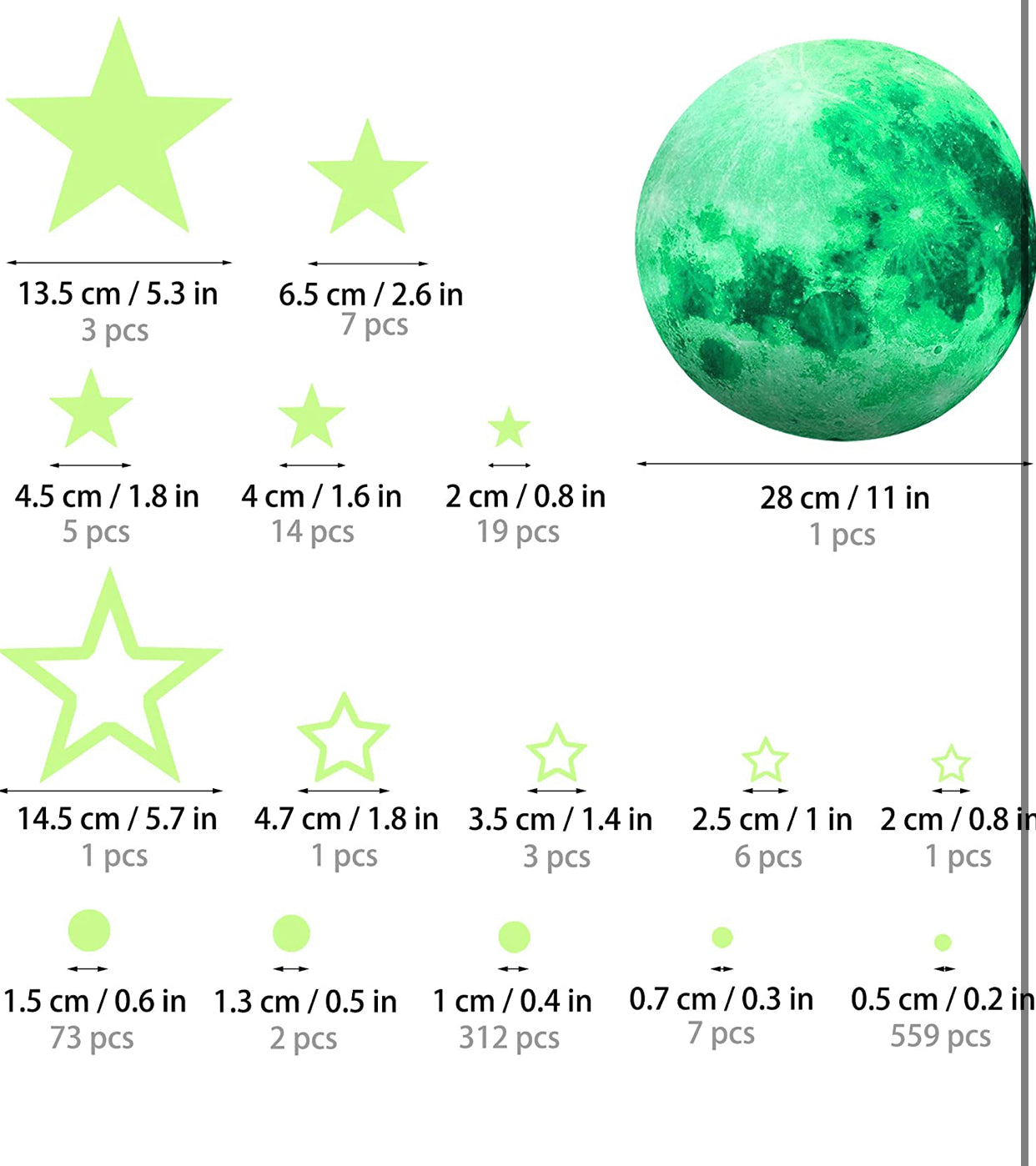 Glow in the dark stars for ceiling - Christina’s unique boutique LLC