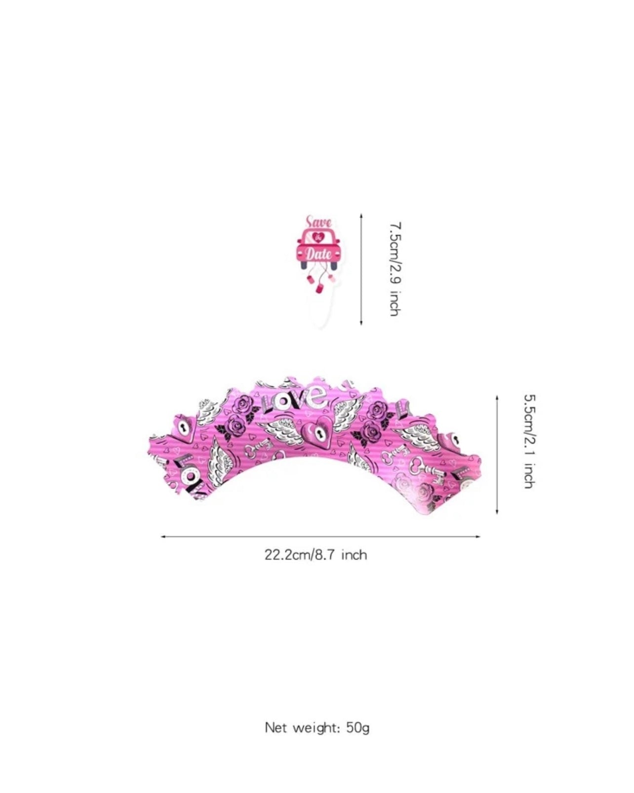 Valentine's Day Lip & Heart Print Cushion Cover Without Filler