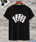 Men’s playing card print tee - Christina’s unique boutique LLC