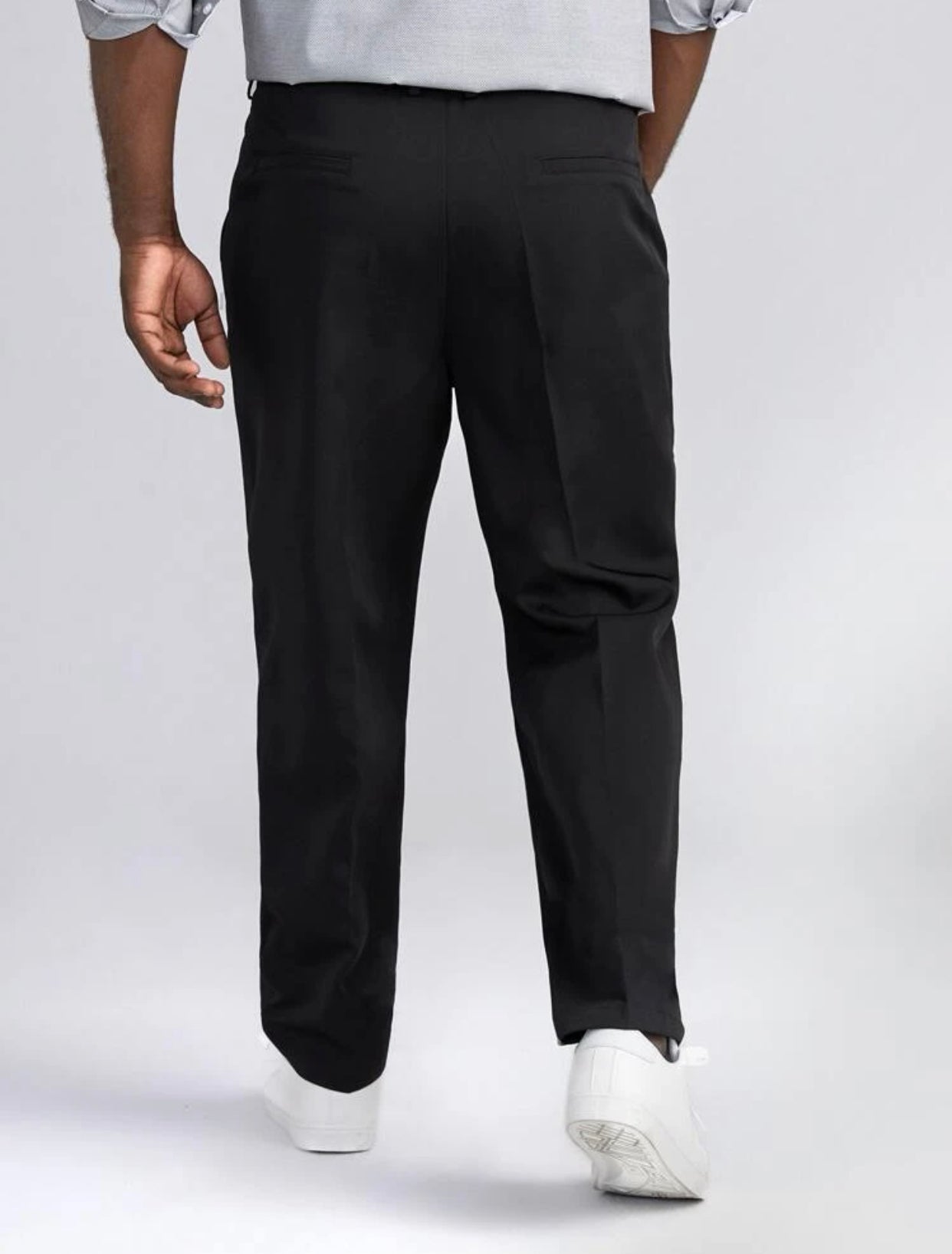 Men’s extended size slant pocket tailored pants