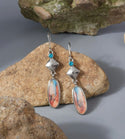 Volcanic rock inspired dangle earrings