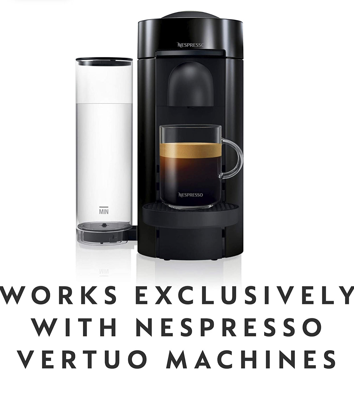 Nespresso Vertuo Melozio Decaffeinato, Medium Roast Espresso, 30 Count Coffee Capsules