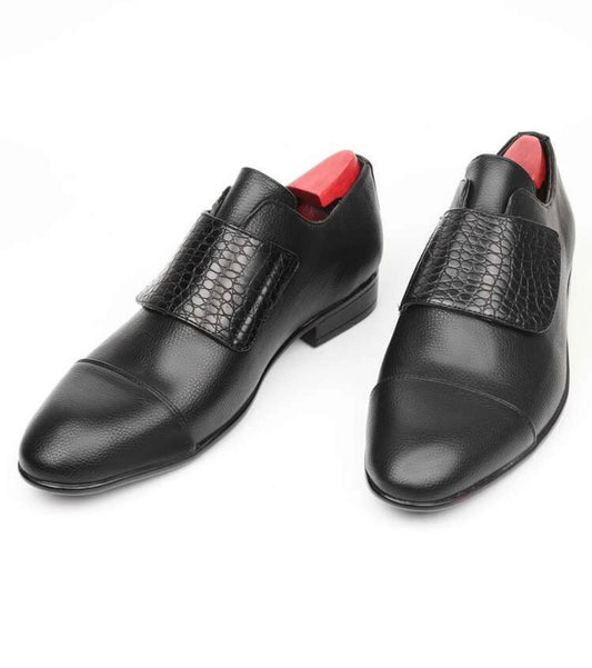 Men’s crocodile embossed loafers