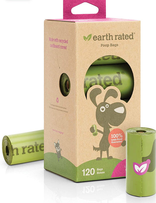 Dog Poop Bags, Extra Thick and Strong Poop Bags for Dogs, Guaranteed Leak-proof, 15 Doggy Bags Per Roll, Each Dog Poop Bag Measures 9 x 13 Inches