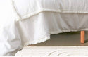 White Duvet Cover Tufted Boho Bedding Comforter Queen