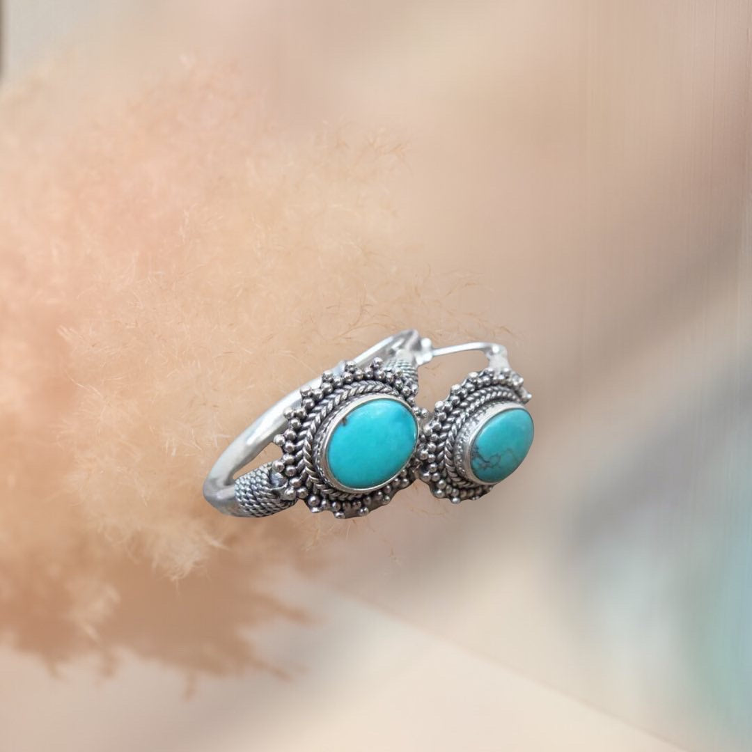 Southwestern inspired Turquoise Boho Earrings