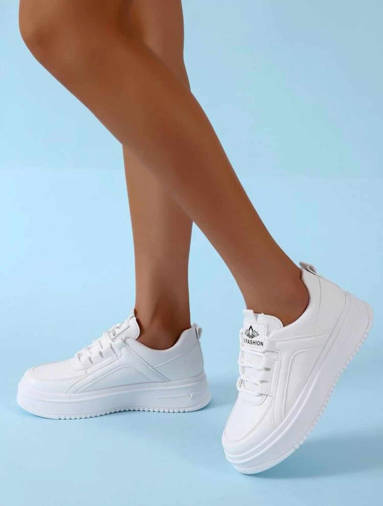 Minimalist lace up front skate shoes