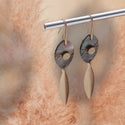 Beautiful oval drop earrings
