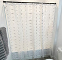 Black and White Shower Curtain Set, Size 72x72 Boho Shower Curtains, Shower Curtain Hooks Included