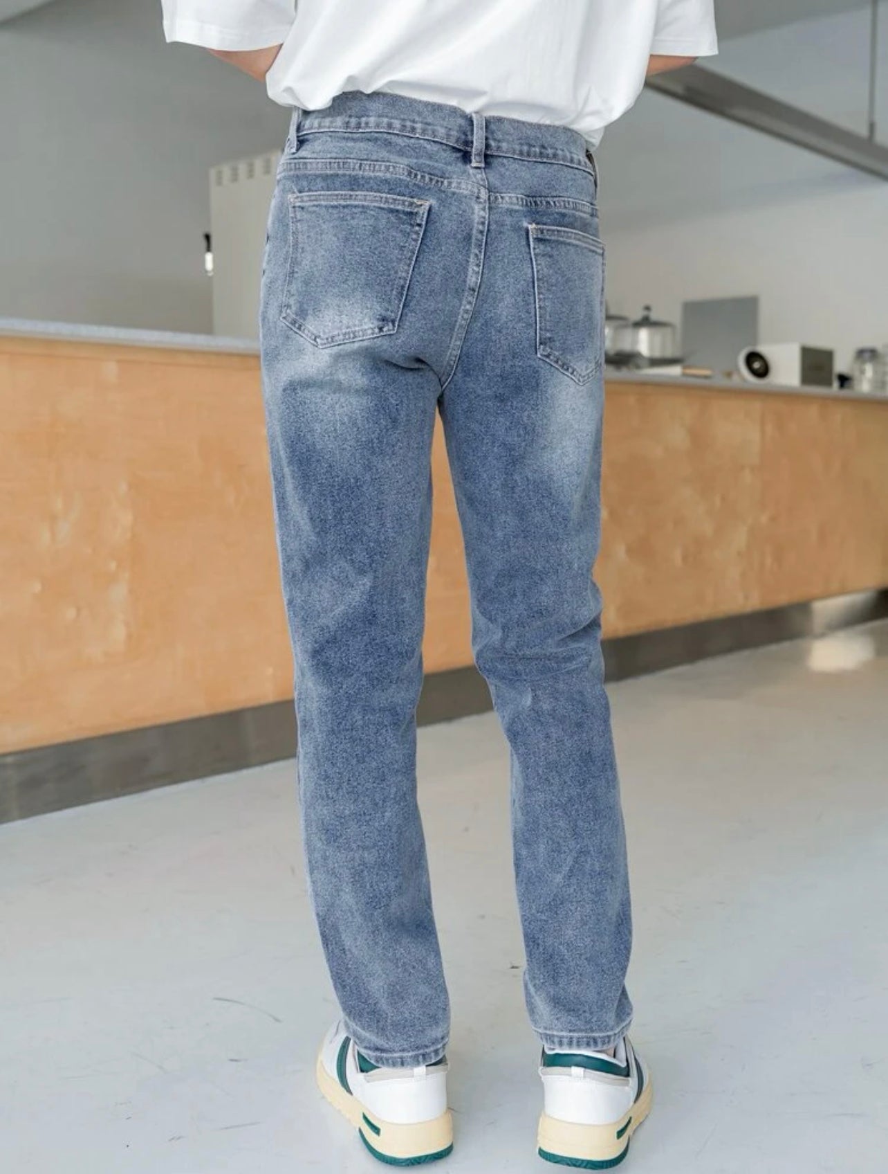 Men Slant Pocket Jeans