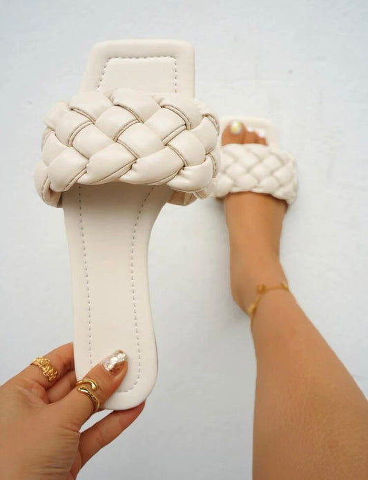 Minimalist Braided Slide Sandals