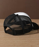 Men’s mountain & letter graphic trucker hat