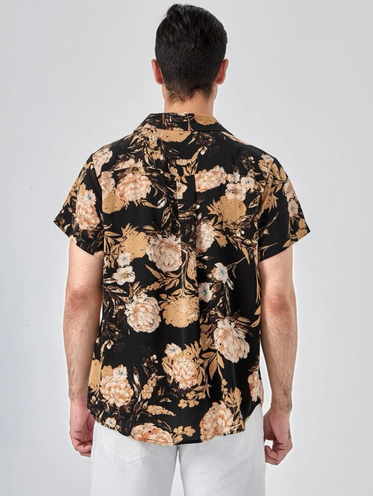 Men’s floral print shirt