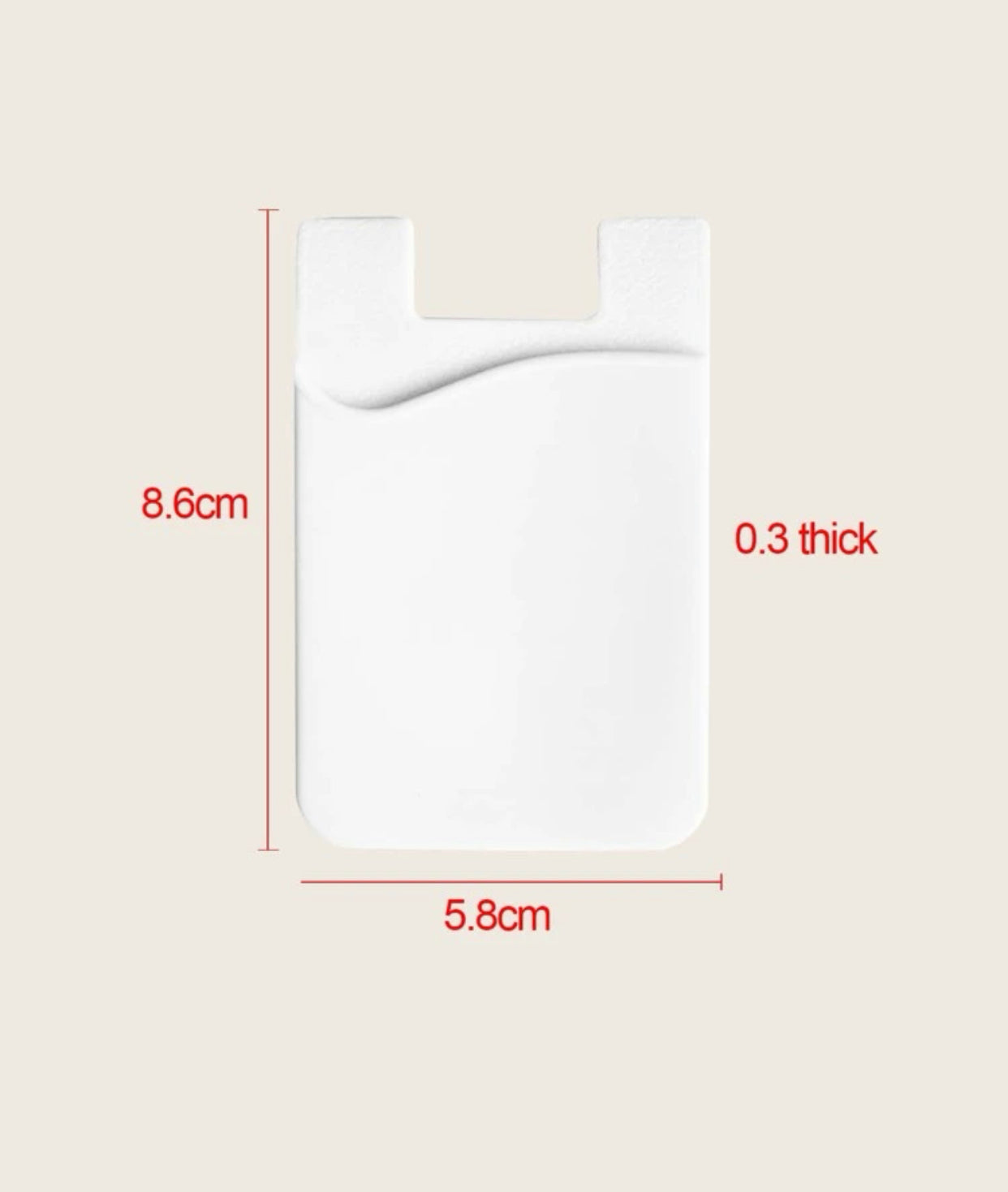 Minimalist adhesive card holder