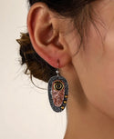 Textured metal earrings - Christina’s unique boutique LLC