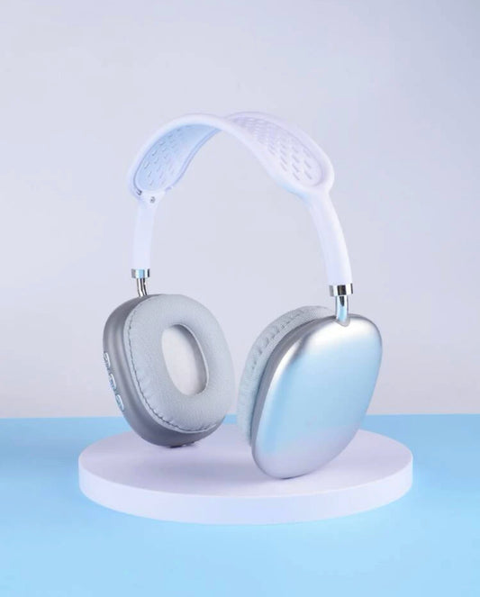 Metallic wireless headset compatible with Bluetooth
