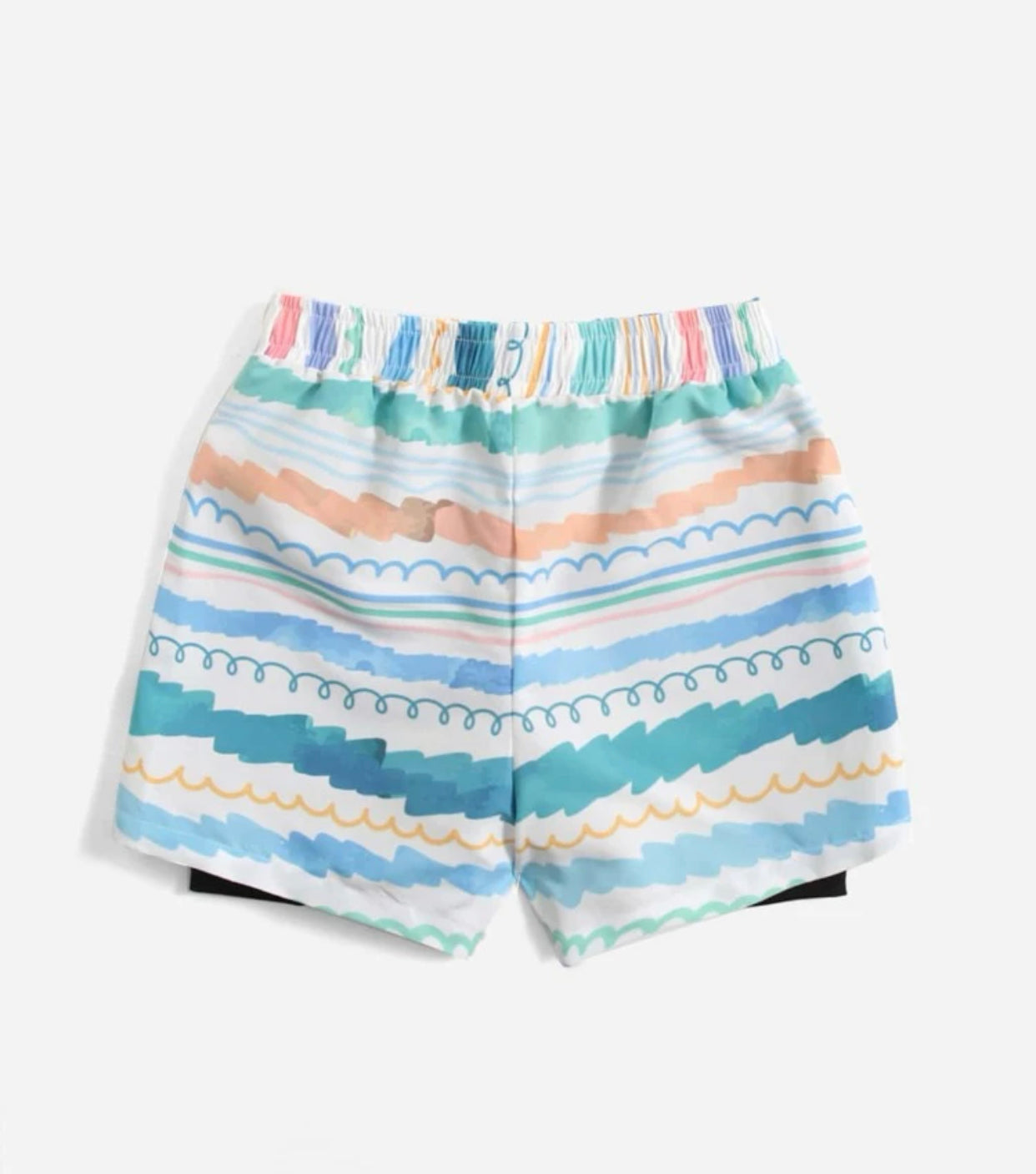 Toddler boys striped swim trunks