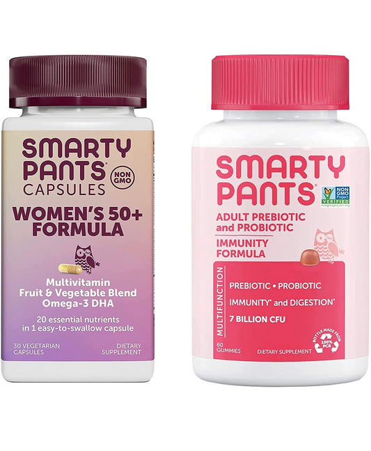 SmartyPants Women's 50+ and Adult Probiotics Bundle