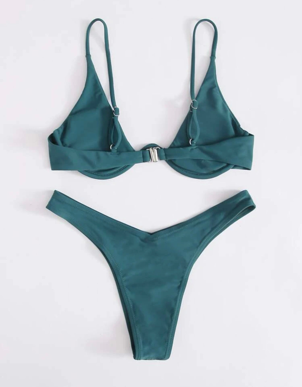 Underwire high leg bikini swimsuit