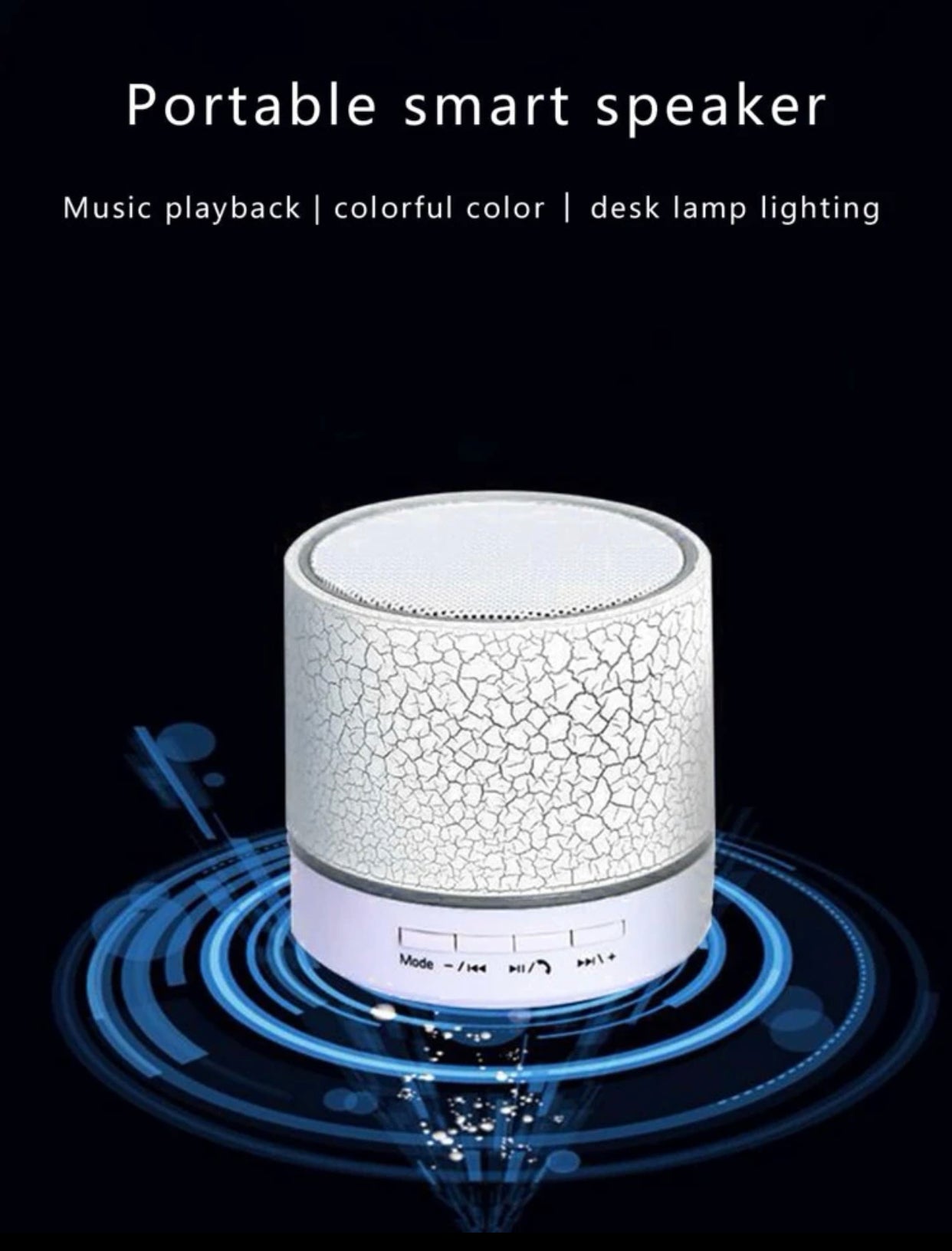RGB light desktop wireless speaker compatible with Bluetooth