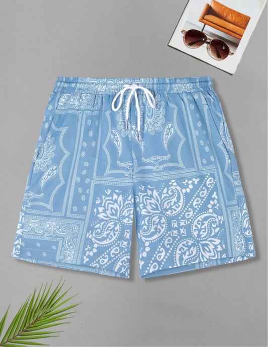 Men Scarf & Paisley Swim Shorts - Christina’s unique boutique LLC