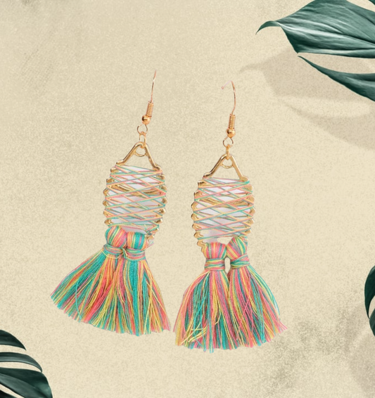 Tassel drop earrings