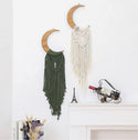 Macrame Wall Hanging Boho Moon Decor