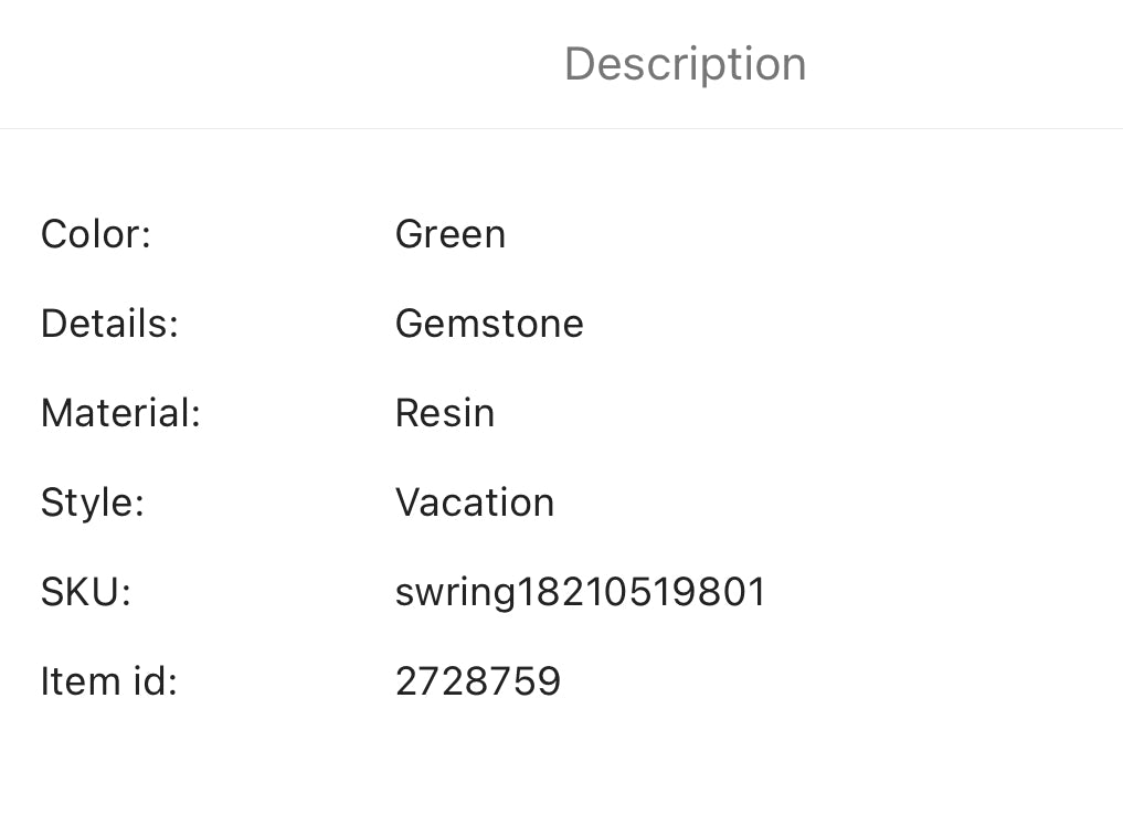 Green turquoise inspired oval detail ring. Size 8. - Christina’s unique boutique LLC