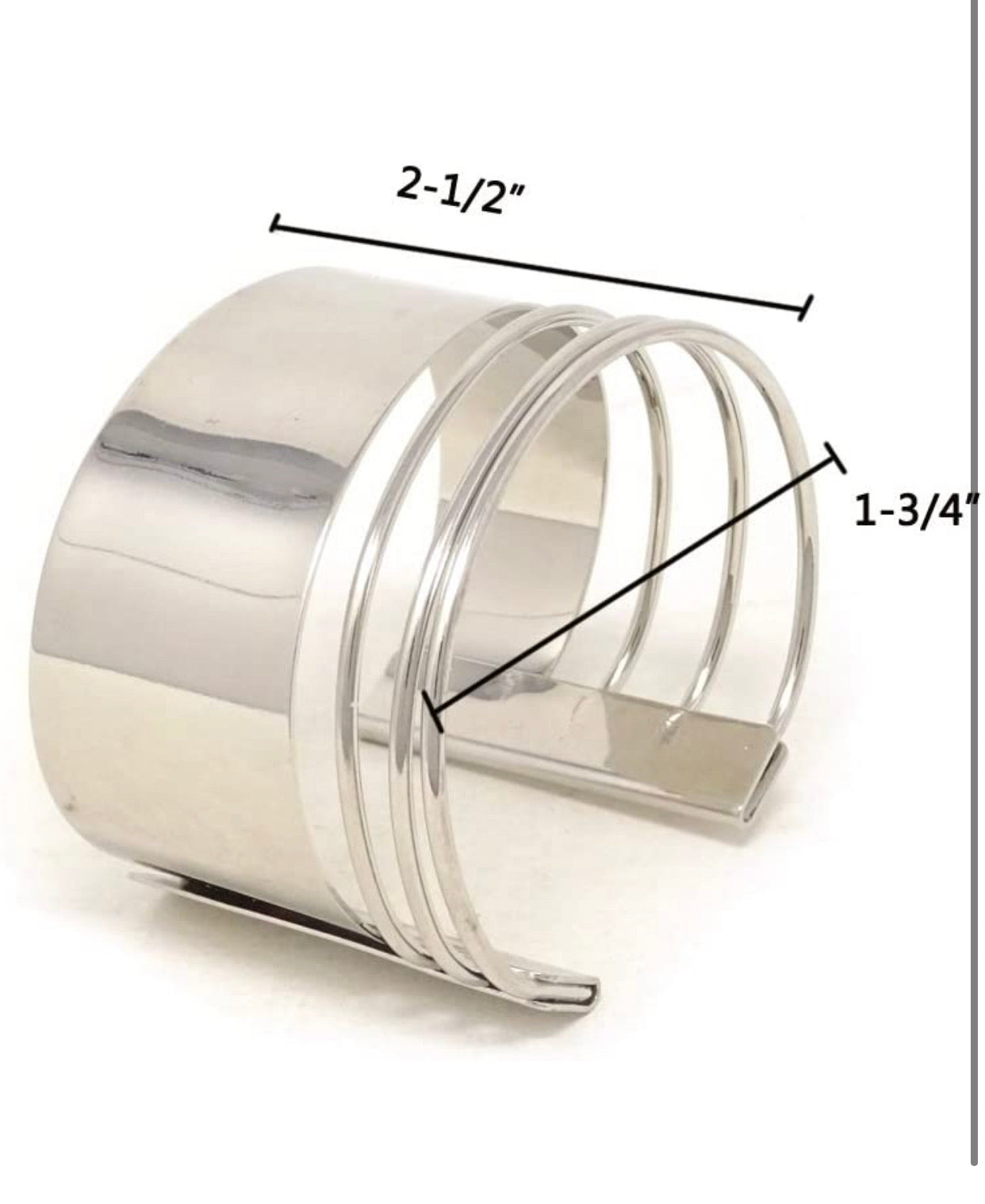 Wide sterling silver cuff bracelet. - Christina’s unique boutique LLC