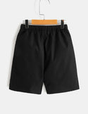 Boys cartoon & letter graphic print shorts