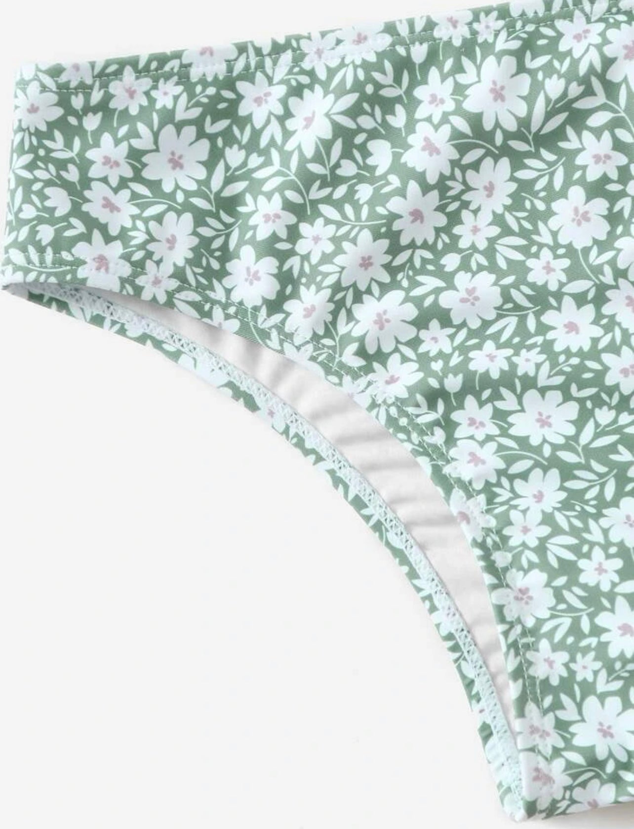 Girls Floral Wrap Bikini Swimsuit