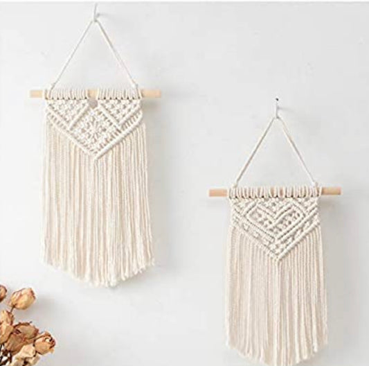 Set of two cream wall tapestries - Christina’s unique boutique LLC