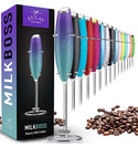 Zulay Original Milk Frother Handheld Foam Maker for Lattes