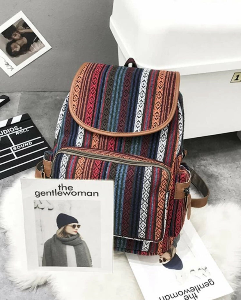 Tribal Pocket front backpack - Christina’s unique boutique LLC